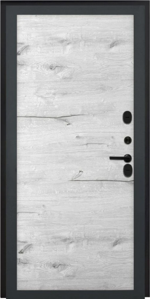 Входная дверь ДвериПРО Берген Без фрезеровки Дуб арктик горизонт DPRO222680 внутренняя сторона